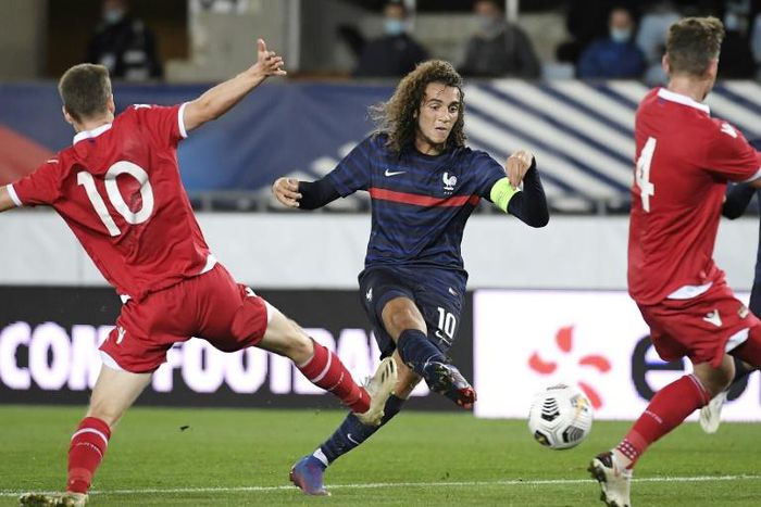 New boy: Hertha's on-loan midfielder Matteo Guendouzi