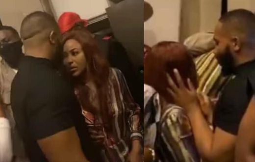 Erica and Kiddwaya partying together after BBN exit