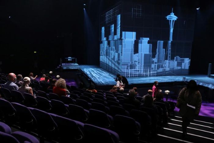 Most British theatres are still closed but the Troubadour in Wembley Park has been able to adapt to social distancing rules