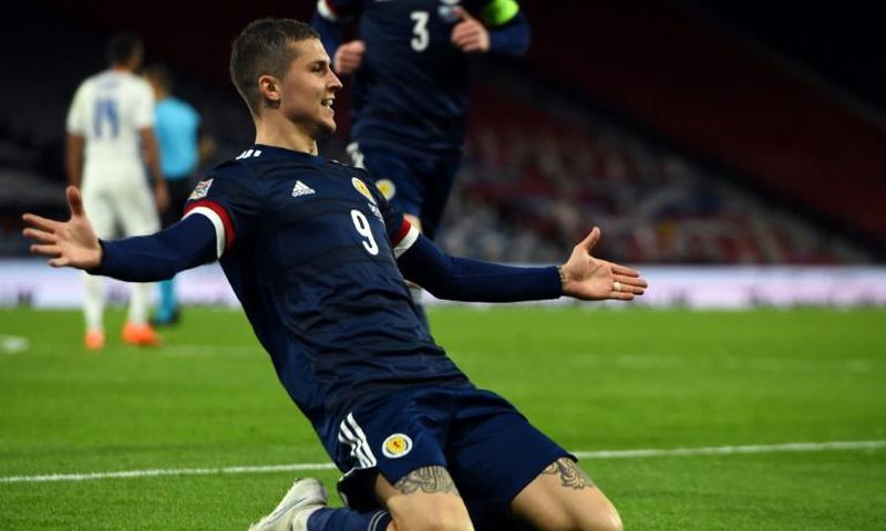 Aussie rules: Australian-born Lyndon Dykes scored his second goal for Scotland in a 1-0 win over Slovakia