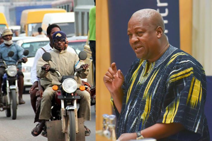 Okada has created more jobs than NABCO – Mahama replies critics