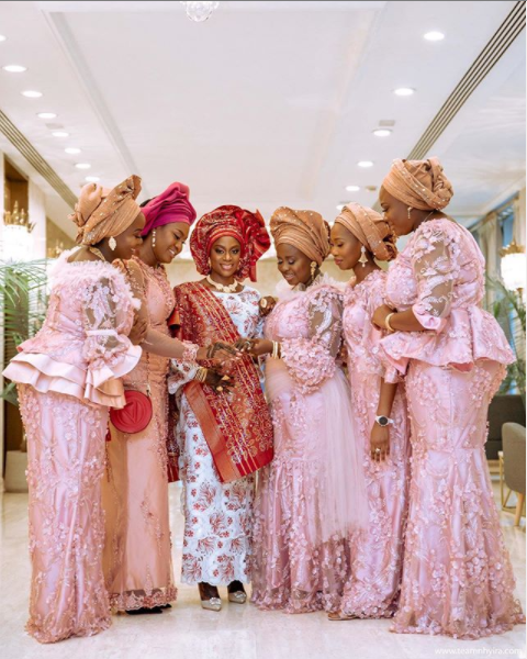 Ayisha and her bridesmaids