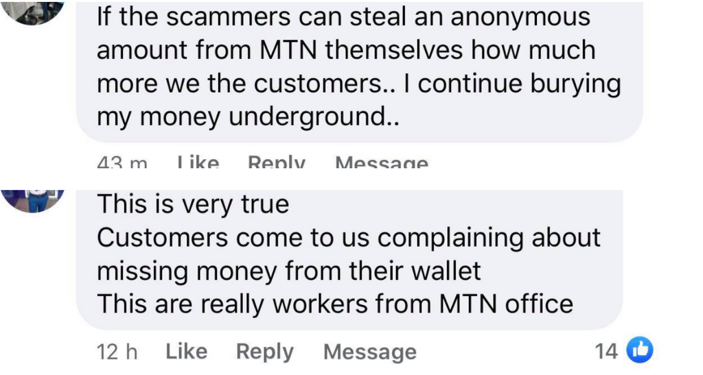 Facebook comments from frustrated Ghanaians