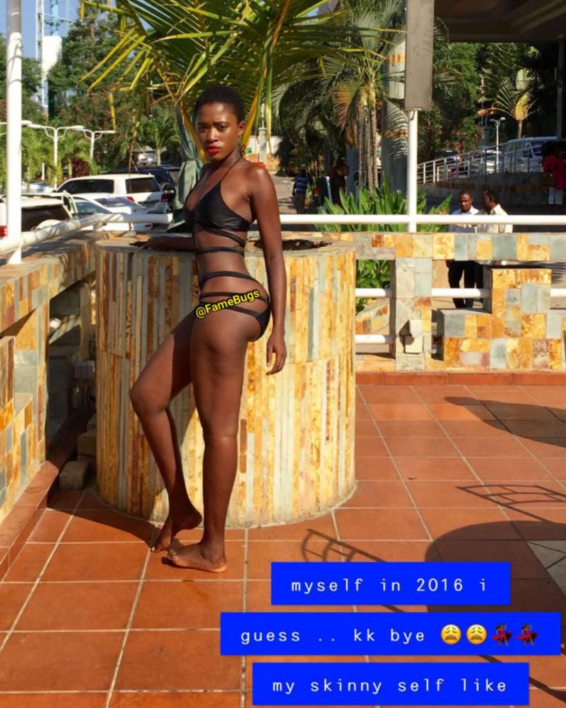 Fella Makafui in bikini