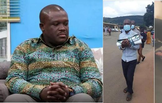 Mallam arrested for using Sam George’s campaign posters for rituals in the Volta Lake