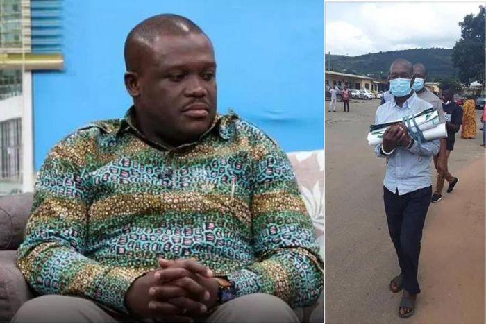 Mallam arrested for using Sam George’s campaign posters for rituals in the Volta Lake