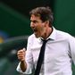 Lyon coach Rudi Garcia celebrates after his team's stunning win over Manchester City