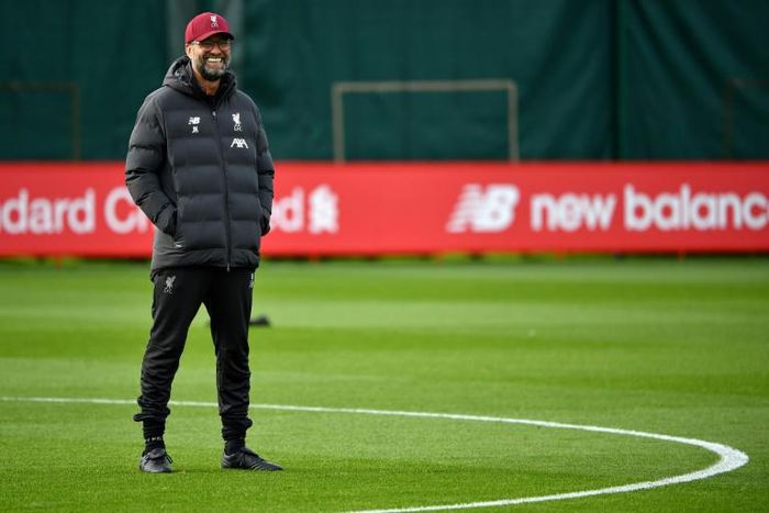 Liverpool manager Jurgen Klopp at Melwood training ground