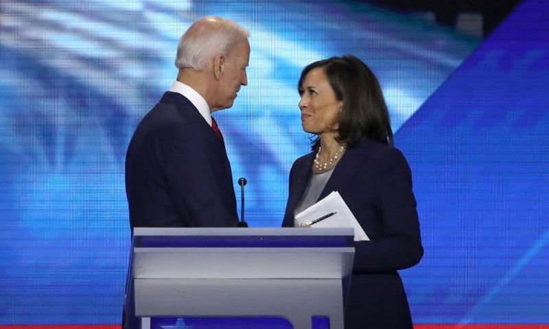Joe Biden and his newly-announced running mate Kamala Harris will deliver remarks together in Delaware to kick off their joint campaign for the White House