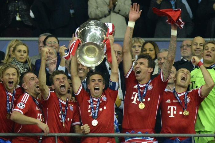 Philipp Lahm captained Bayern Munich to their last Champions League triumph in 2013.