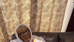 Medikal with his baby girl