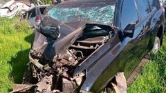 The car in which Jubilee Party Secretary-General Raphael Tuju was travelling in when he was involved in an accident along the Nairobi-Nakuru Highway on February 12, 2020