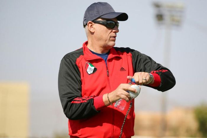French coach Hubert Velud trains the Sudan national squad in Khartoum this year.