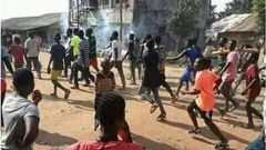Angry youth burn down pastors' buildings because 7 men can't find their penises