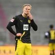 Erling Braut Haaland drew a blank for Borussia Dortmund at Augsburg on Saturday