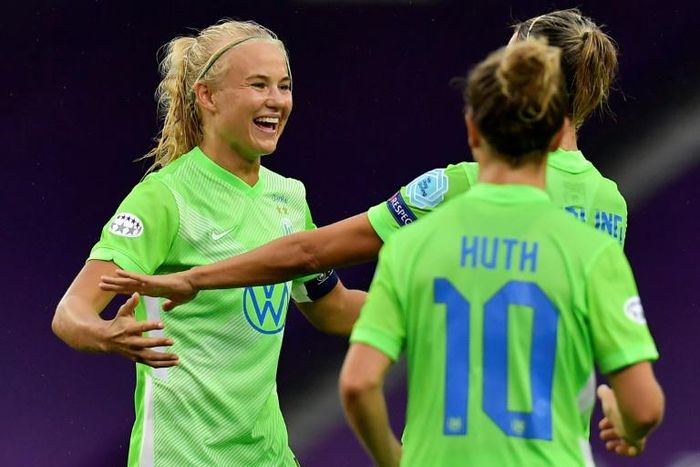 Wolfsburg's Pernille Harder is reportedly is a target for Chelsea and Manchester United