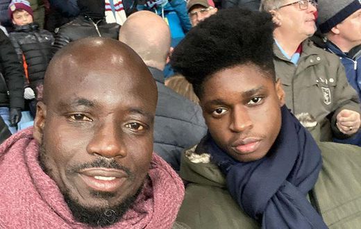Stephen Appiah and son