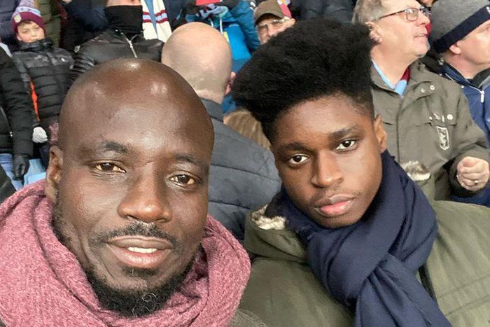 Stephen Appiah and son