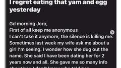 “The silence is killing me; she still smiles, irons my cloth…” Man cries as wife caught him cheating but didn’t react