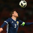 Leading by example: Andy Robertson helped Scotland edge past a completely changed Czech Republic 2-1