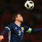 Leading by example: Andy Robertson helped Scotland edge past a completely changed Czech Republic 2-1