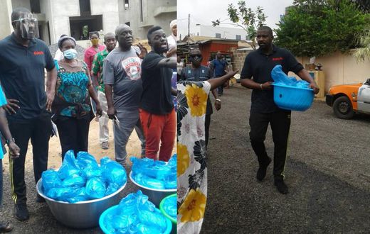 John Dumelo provides packs of food for victims of Shiashie fire