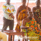 President John Dramani Mahama and Otumfuo Osei Tutu II exchanging pleasantries