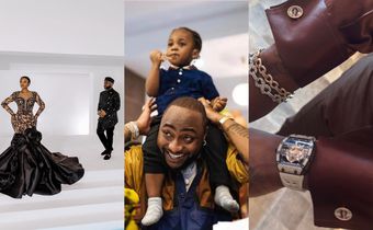Davido honours late son with custom cufflinks at $3.7m lavish white wedding