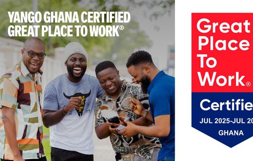 Yango Ghana Recognised as a Great Place to Work