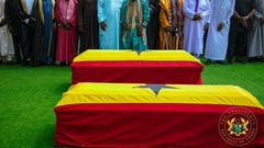 Dr Ibrahim Murtala Muhammed and Alhaji Limuna Muniru Mohammed laid to rest on Sunday, 10 August, at the military cemetery at Tse Addo in Accra