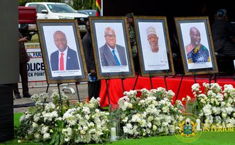 A photo of the helicopter crash victims