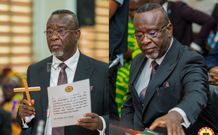 Pres. Mahama swears in Justice Paul Baffoe-Bonnie, pledges judicial independence