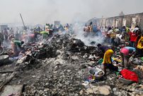 Ghana national fire service is seizing mini coal pots after fire outbreak in Techiman market