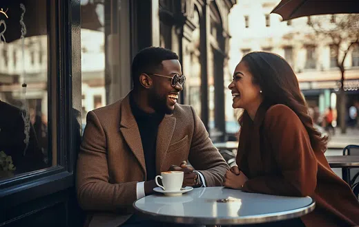 A couple on a date