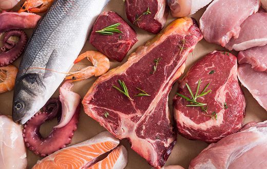 Raw or undercooked meat and poultry