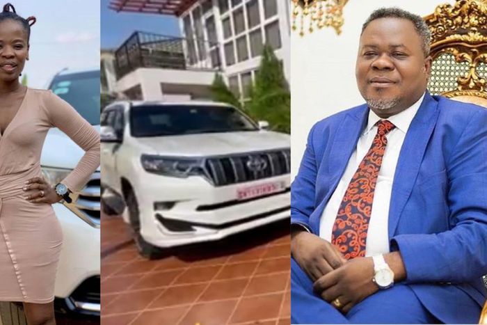 Ohemaa Woyeje gets brand new Toyota Prado from Dr Kwaku Oteng