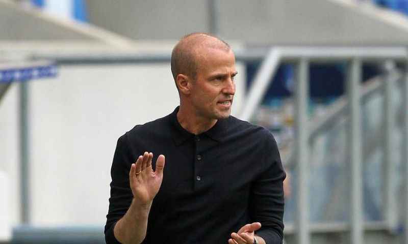 Hoffenheim coach Sebastian Hoeness urges his side on during September's shock 4-1 win over Bayern Munich