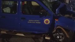 ECG vehicle involved in car crash; driver rushed to the hospital