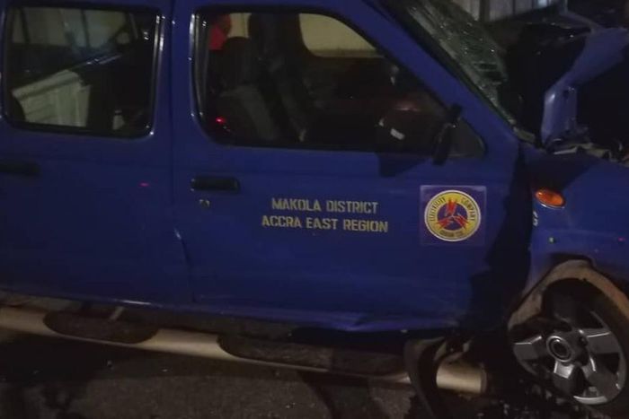 ECG vehicle involved in car crash; driver rushed to the hospital