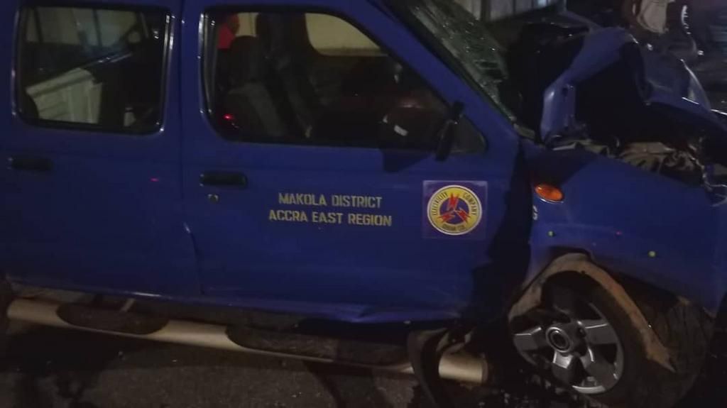 ECG vehicle involved in car crash; driver rushed to the hospital