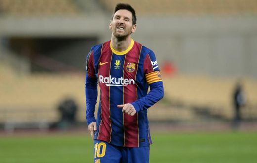 Lionel Messi was sent off in Barcelona's Spanish Super Cup loss on Sunday