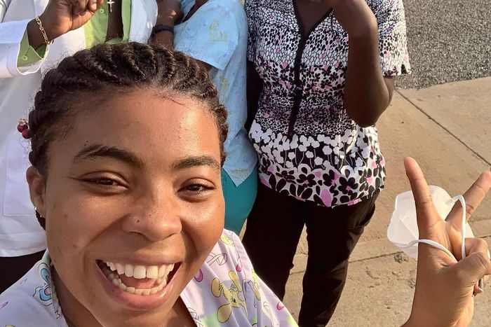 Prince David Osei with NDC fans