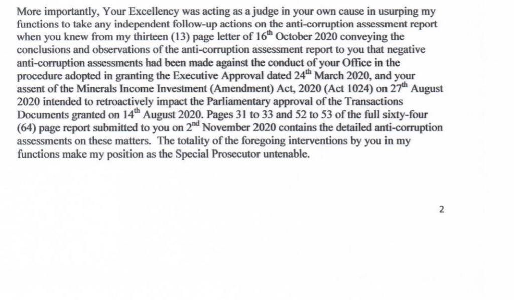 Martin Amidu has resigned as Special Prosecutor