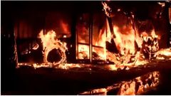Four Ayalolo buses burnt completely after fire gutted STC’s Ashanti regional workshop