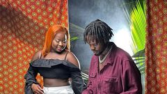 Ama Slay and Fameye on set
