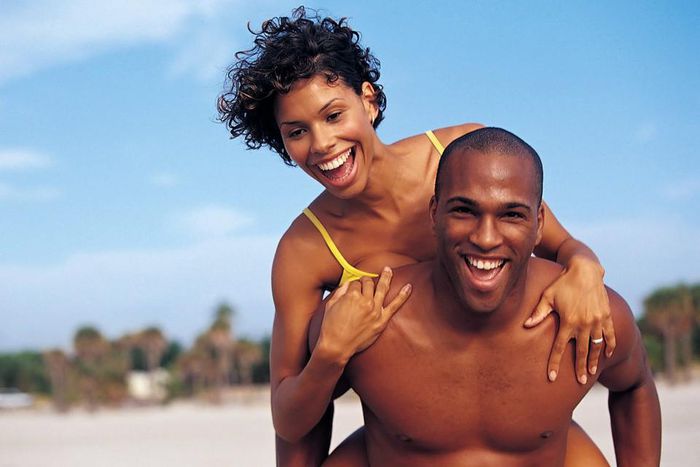 Black couple in love