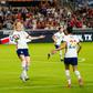 Sam Mewis celebrates after scoring the winning goal in the USA's 1-0 friendly victory against Portugal on Thursday