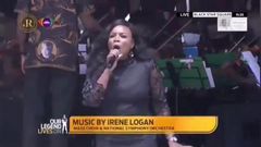 Irene Logan performs at Rawlings' State burial