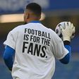 Players wore T-shirts expressing their opposition to plans for a European Super League ahead of Chelsea's Premier League match with Brighton