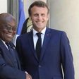 Emmanuel Macron with Nana Addo